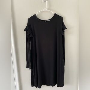 Black knee length dress